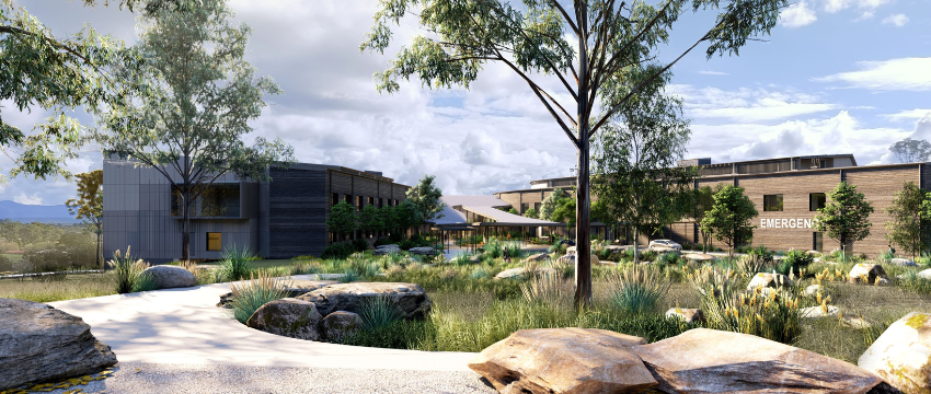 view of Eurobodalla Regional Hospital (artist impression)