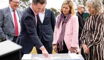 Premier tours new hospital site